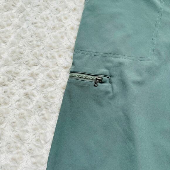 Patagonia Womens Happy Hike Capri Lightweight 50+ UPF Khaki Green Pants Sz 6 - Picture 5 of 14